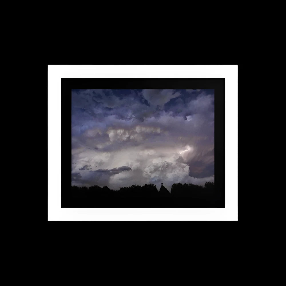 Premium Luster Photo Paper Framed Poster (in) - Lightening_2