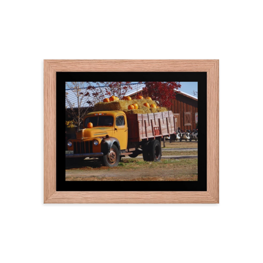 The Pumpkin Truck - Premium Luster Photo Paper Framed Poster (in)
