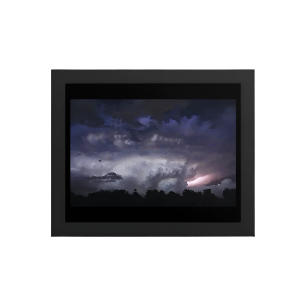 Premium Luster Photo Paper Framed Poster (in) - Lightening_1