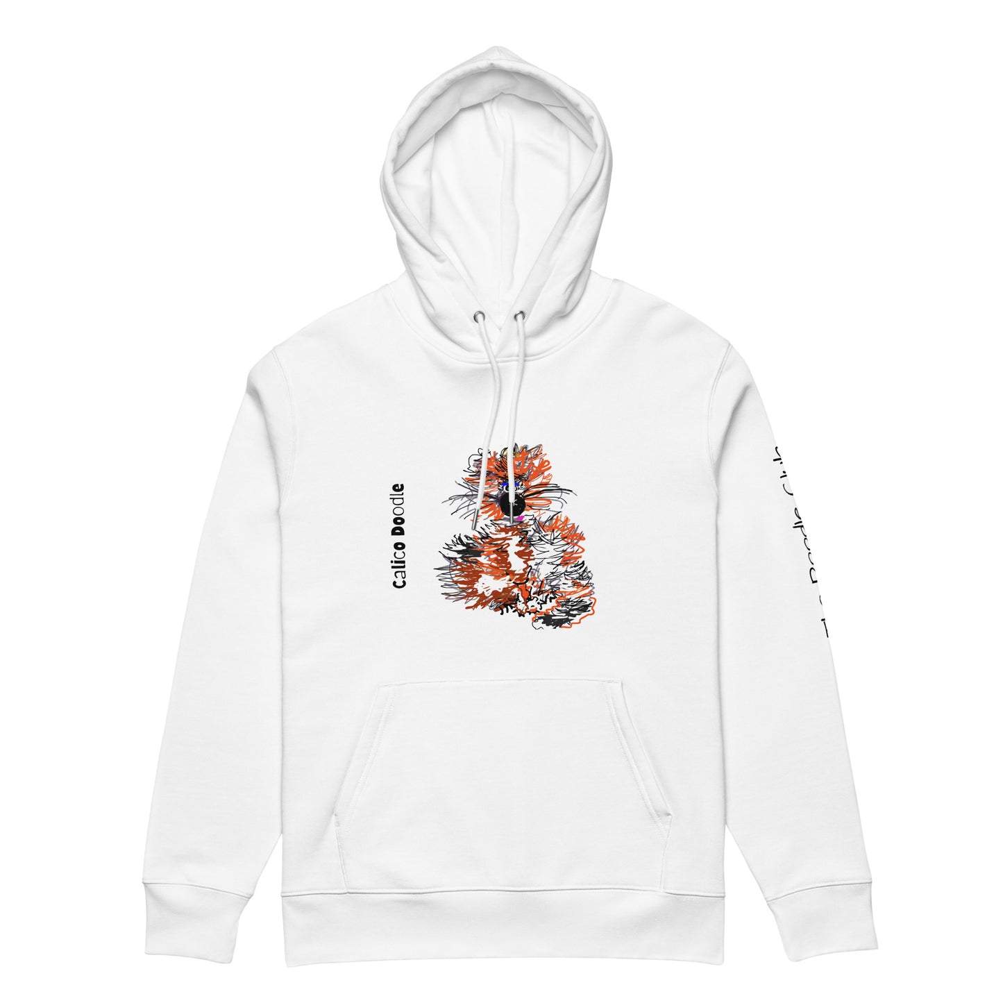 Calico Doodle 2 - Unisex essential organic hoodie