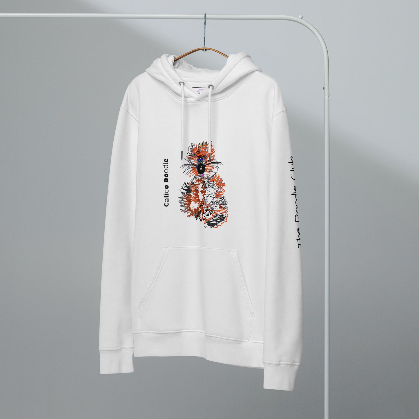 Calico Doodle 2 - Unisex essential organic hoodie
