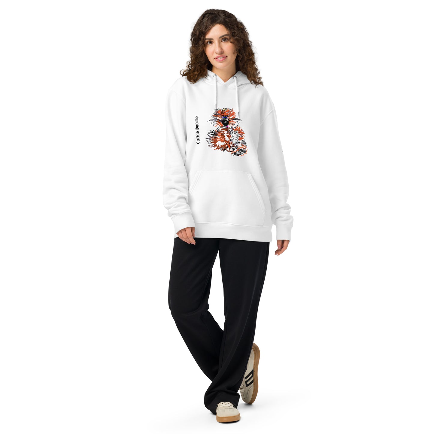 Calico Doodle 2 - Unisex essential organic hoodie