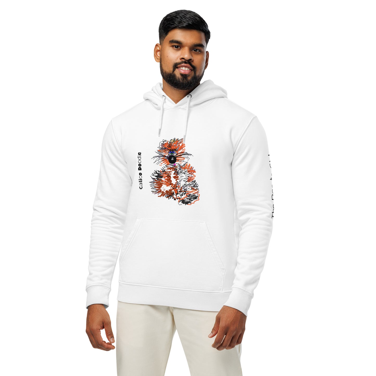 Calico Doodle 2 - Unisex essential organic hoodie
