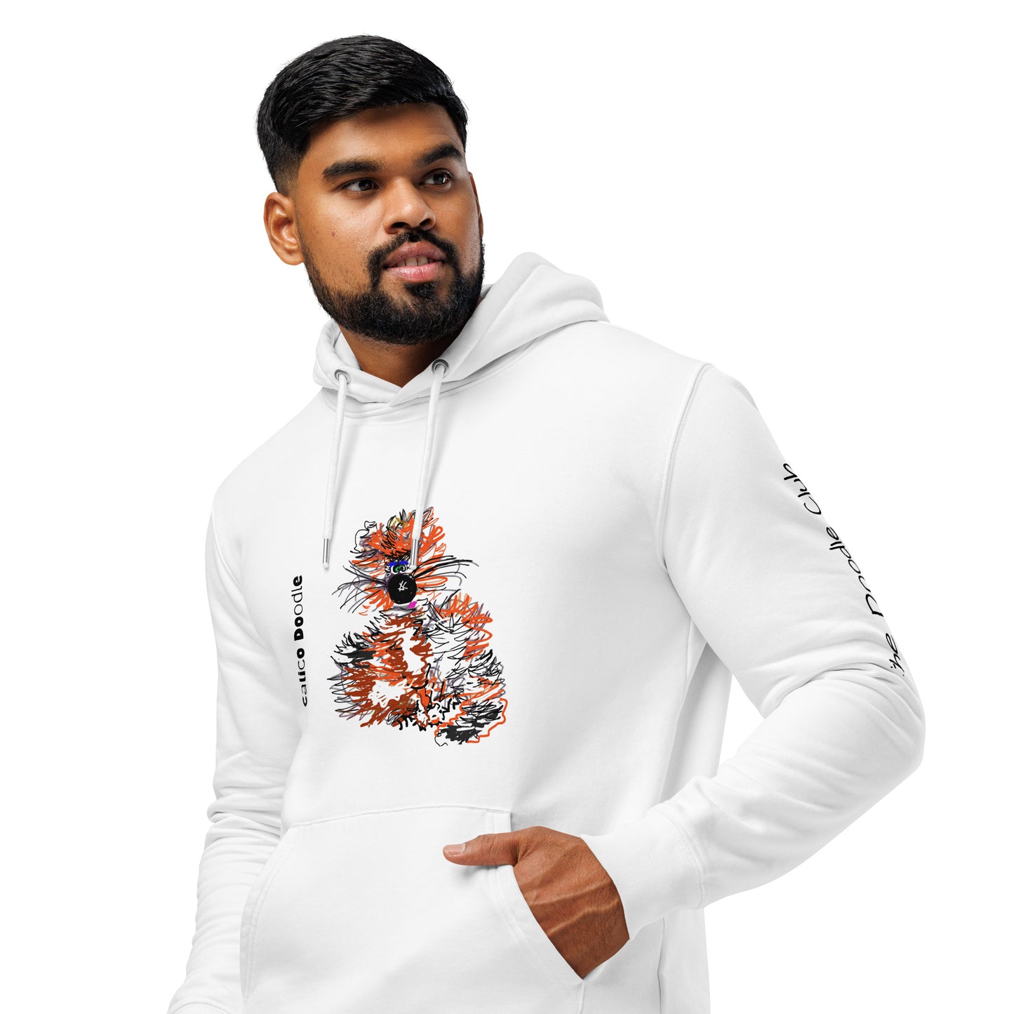 Calico Doodle 2 - Unisex essential organic hoodie
