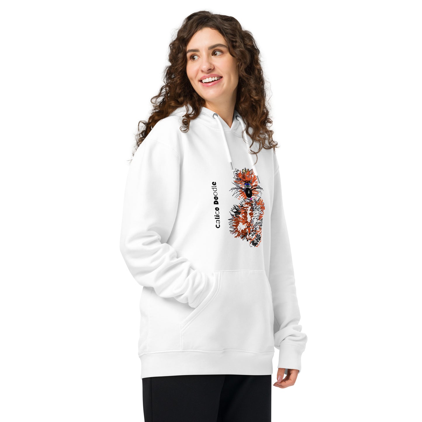 Calico Doodle 2 - Unisex essential organic hoodie