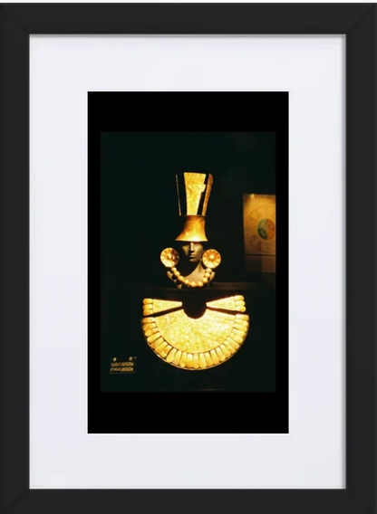 Inca Gold Headdress -Matte Paper Framed Poster With Mat (8"x12")