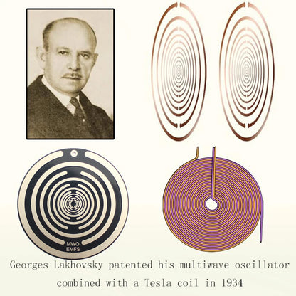 8cm Tesla Polarizing Meditation Disk Lakhovsky's MW Oscillator 5 Elements