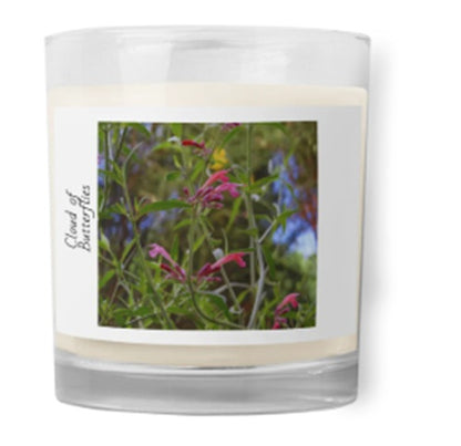 Glass Jar Soy Wax Candle - Cloud of Butterflies