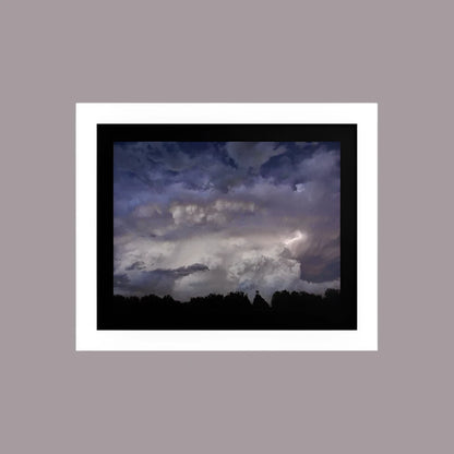 Premium Luster Photo Paper Framed Poster (in) - Lightening_2