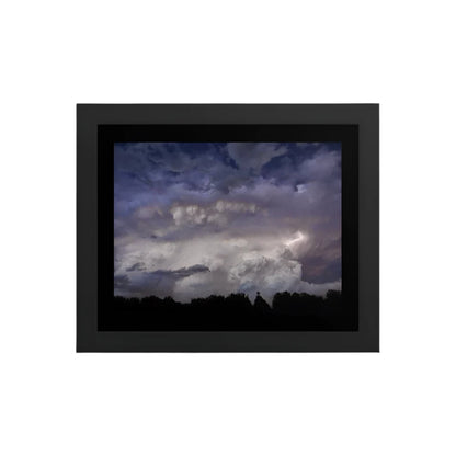 Premium Luster Photo Paper Framed Poster (in) - Lightening_2