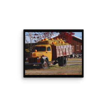Thin Canvas Wall Art - "The Pumpkin Truck"