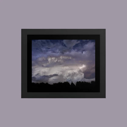 Premium Luster Photo Paper Framed Poster (in) - Lightening_2